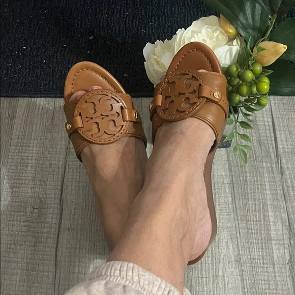 Tory Burch Leather Wedges - Picture 14 of 16